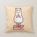 Search for funny llama cushions Namaste