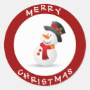 Search for cartoon snowman stickers Red