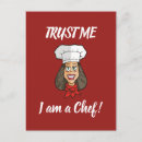Search for cooking chef postcards Red