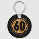 Search for happy 60th birthday key rings Celebration