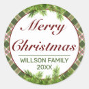 Search for evergreen branches stickers Rustic
