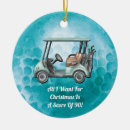 Search for funny golf christmas tree decorations Golfer