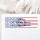 Search for red white blue return address labels Usa