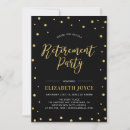 Search for black retirement party invitations Modern