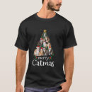 Search for cat christmas tree tshirts Merry