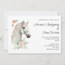 Search for horse wedding invitations White