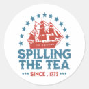 Search for funny tea stickers 4th of july