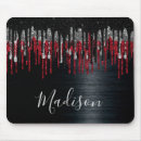Search for red and silver mousepads Glitter