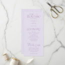 Search for lilac wedding programs Stylish