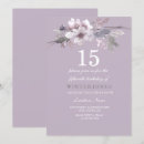 Search for purple floral birthday invitations Party
