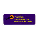 Search for black and purple return address labels Halloween