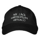 Search for happy embroidered hats Happiness