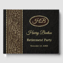 Search for retirement party guest books Gold
