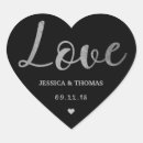 Search for silver and black wedding stickers Typography