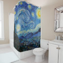 Search for famous art shower curtains Starry night