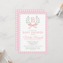 Search for monogram baby shower invitations Pink