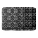 Search for geometric pattern bath mats Black and white