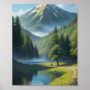 Search for river and mountains posters Green
