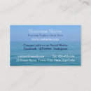 Search for tranquil business cards Ocean