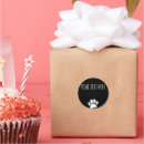 Search for black dog paw stickers Pawprint