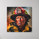 Search for firefighter canvas prints First responder