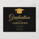 Search for black and gold graduation invitations Elegant graduation party
