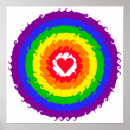 Search for rainbows posters Heart