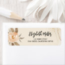 Search for fall floral return address labels Floral bridal shower