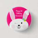 Search for rabbit birthday badges Cute