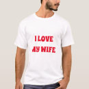 Search for i love my wife tshirts Red