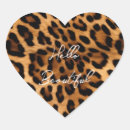 Search for animal print hearts stickers For her