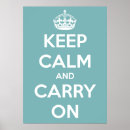 Search for blue keep calm carry on posters Crown