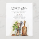 Search for stock the kitchen bridal shower invitations Watercolor