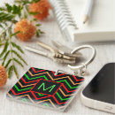 Search for zigzag pattern key rings Black