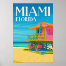 Search for retro miami travel posters Colourful