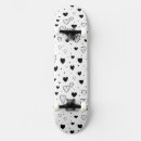Search for heart skateboards Black and white