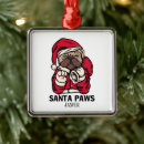 Search for bulldog christmas tree decorations Santa