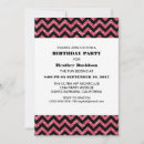 Search for chevron birthday invitations Modern