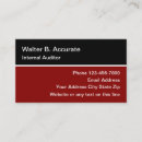 Search for auditor business cards Accounting
