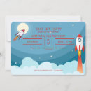 Search for cool space invitations Blue