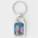 Search for mermaid art key rings For her