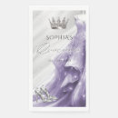Search for silver and purple napkins Glitter