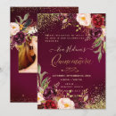 Search for navy quinceanera invitations Burgundy