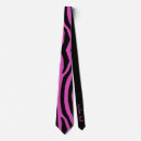 Search for zebra and pink ties Black