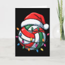 Search for volleyball christmas cards Santa