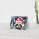 Search for raccoon christmas cards Woodland