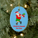 Search for witty christmas tree decorations Santa
