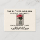 Search for tombstone business cards Memorial