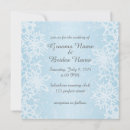 Search for ice blue winter wedding invitations White