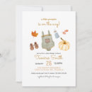 Search for little pumpkin on the way invitations Cute